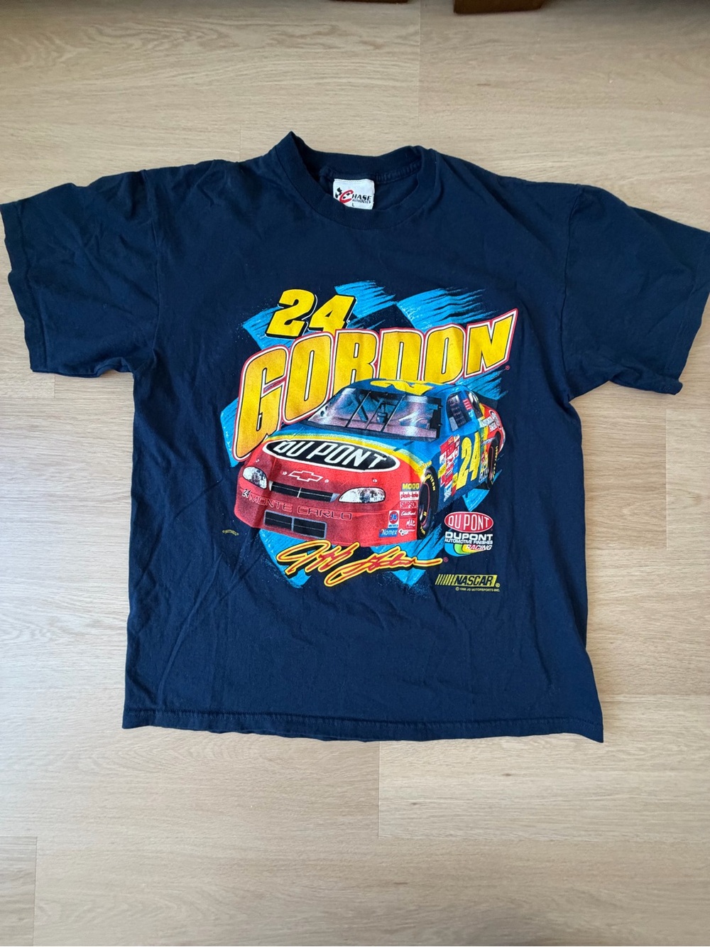 NASCAR Vintage Jeff Gordon T Shirt Chase Authentics Nutmeg 1998